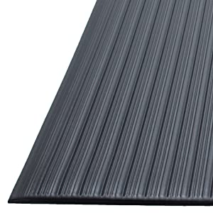 Guardian 24046002 Air Step Anti-Fatigue Floor Mat, Vinyl, 4'x60', Black - $300