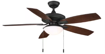 Hampton Bay Gazebo III 52 in. Indoor/Outdoor Natural Iron Ceiling Fan - $65