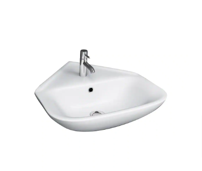 Barclay Products Eden 450 Corner Wall-Mount Sink in White - $80