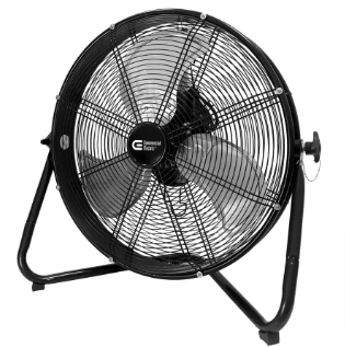 Commercial Electric 20 in. 3-Speed High Velocity Shroud Floor Fan - $40