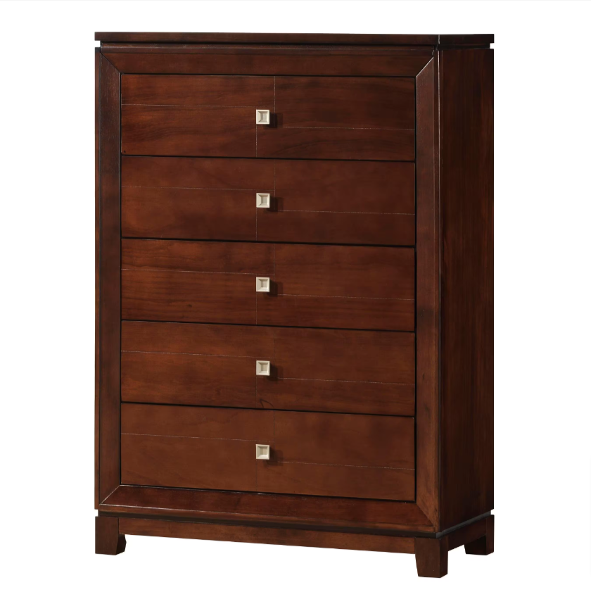 Picket House Furnishings Easton 5-Drawer Chest in Cherry - $250
