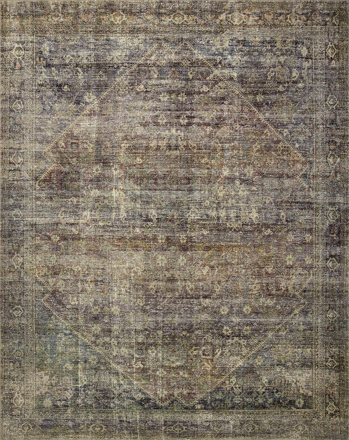 Loloi Amber Lewis Morgan Collection MOG-05 Spice/Lagoon 7'-3" x 9'-3" Area Rug - $85