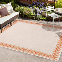 JONATHAN Y SMB207F-5 Lucia Classic Diamond Border Indoor Outdoor Area Rug - $25