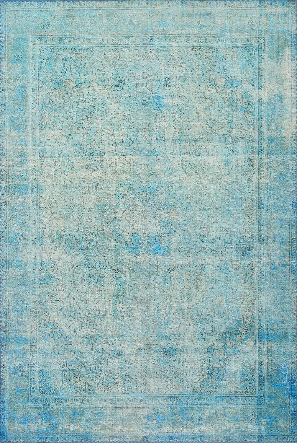 Loloi II Loren Aqua 2'-3" x 3'-9" Accent Rug - $145