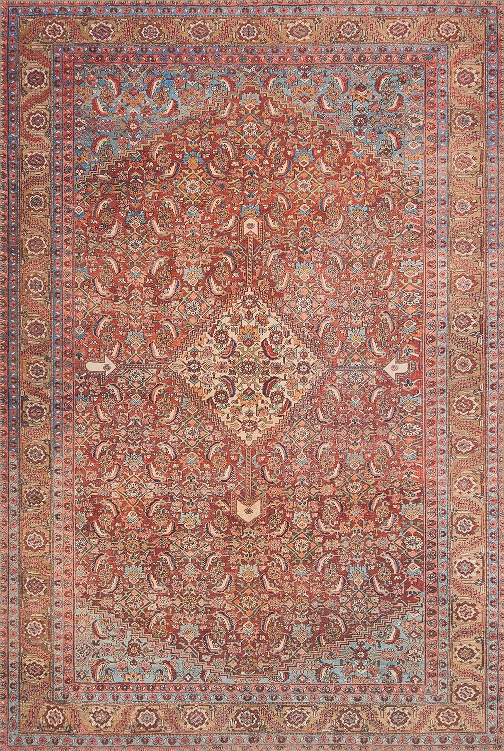 Loloi II Loren Red/Multi 7'-6" x 9'-6" Area Rug - $115