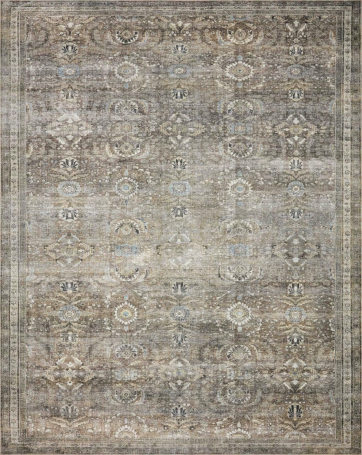 Loloi LAYLA Collection, LAY-13, Antique/Moss, 7'-6" x 9'-6", 13" Thick, Area Rug - $85