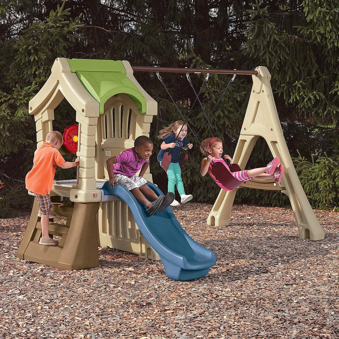Step2 Play Up Gym Set, Kids Outdoor Swing Set with Slide and Swings - $475