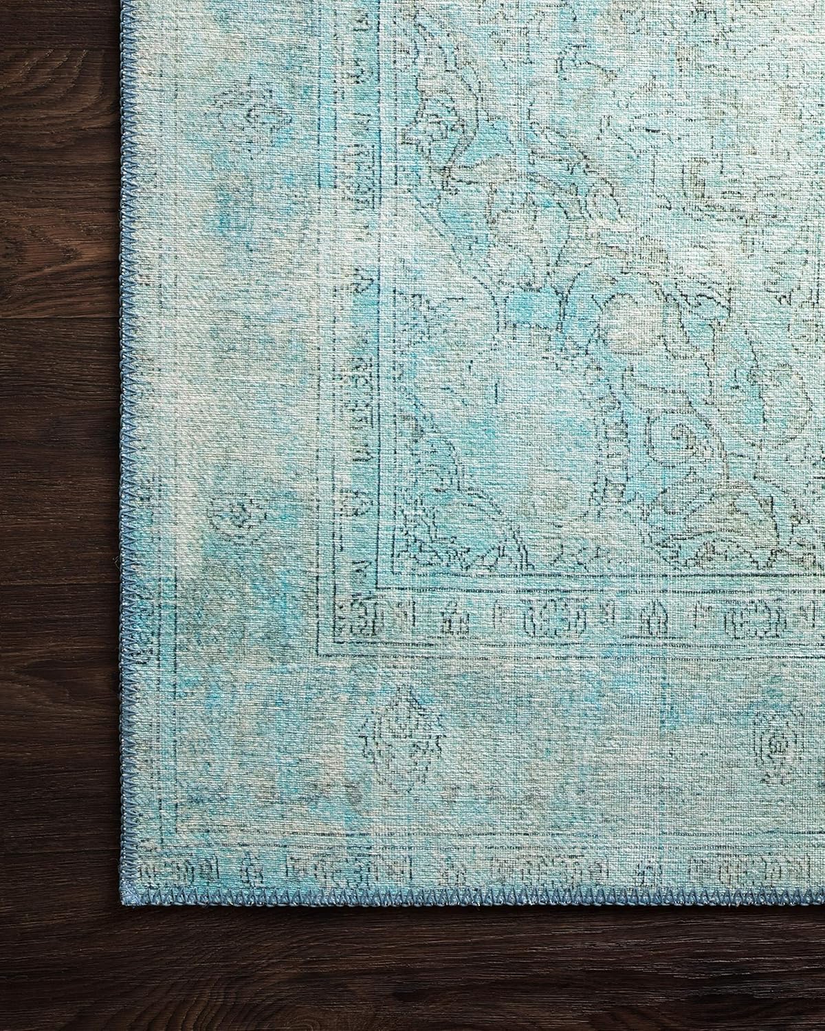 Loloi II Loren Aqua 2'-3" x 3'-9" Accent Rug - $145