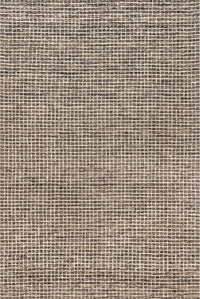 Rugs USA Melrose Checked Wool Area Rug - 6x9 Area Rug Farmhouse Brown/Ivory - $85