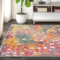 JONATHAN Y CTP108A-8 POP Modern Abstract Multi/Yellow 8 ft. x 10 ft. Area-Rug - $80