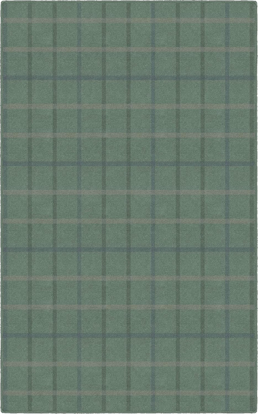 Brumlow Mills Muted Checkered Plaid Print Non-Slip Area Rug, 5’x8’ - $70