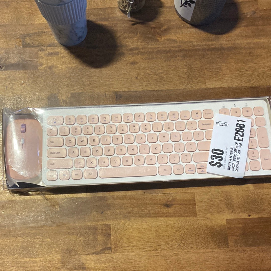 Wireless Keyboard Mouse Combo, cimetech Compact Full Size - $30