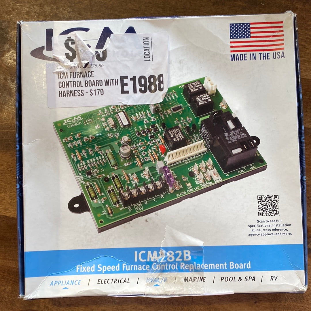 ICM Furnace Control Board With Harness - $170