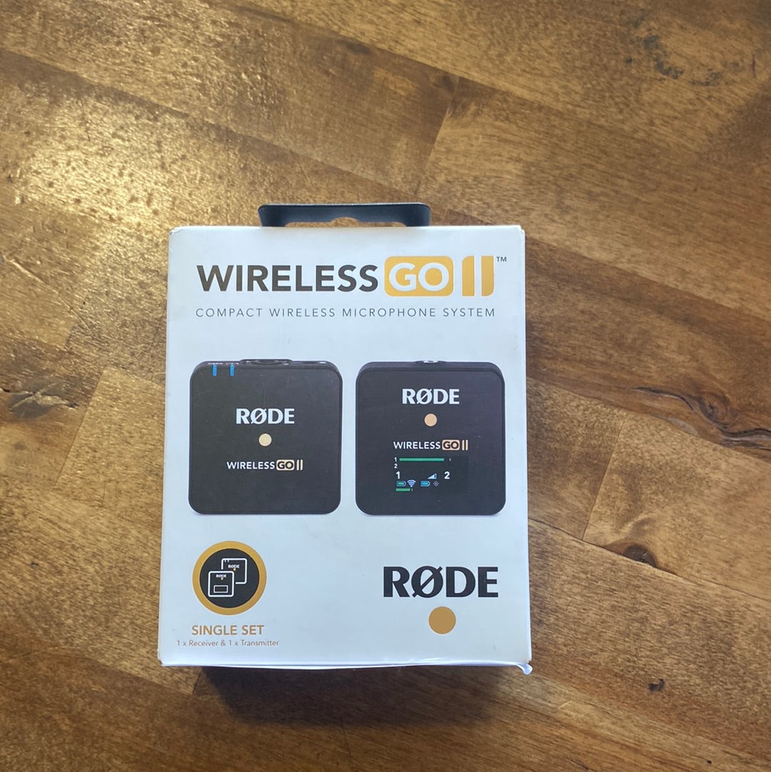 Rode Wireless GO II Single Channel Wireless Microphone System, Black - $100