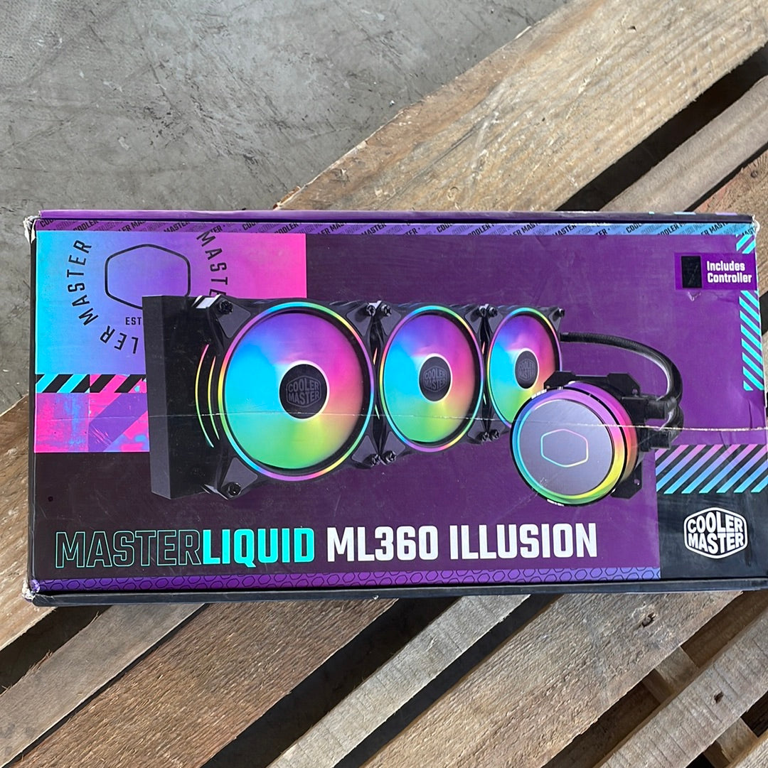 Cooler Master MasterLiquid ML360 Illusion ARGB Close-Loop AIO CPU Liquid Cooler - $115