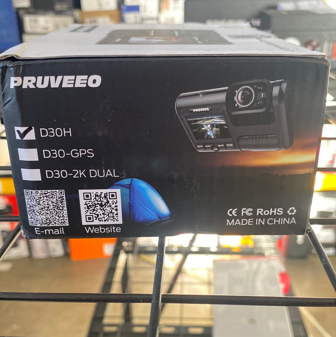 PRUVEEO Dash Cam, Front and Inside 1080P Dual FHD - $50