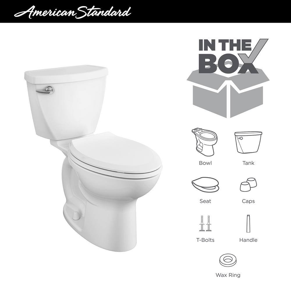 American Standard Cadet 3 FloWise Two-Piece 1.28GPF Single Flush Elongated Toilet - $110