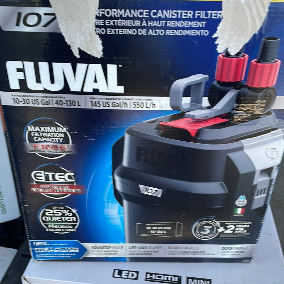 Fluval 107 Perfomance Canister Filter - for Aquariums Up to 30 Gallons - $75
