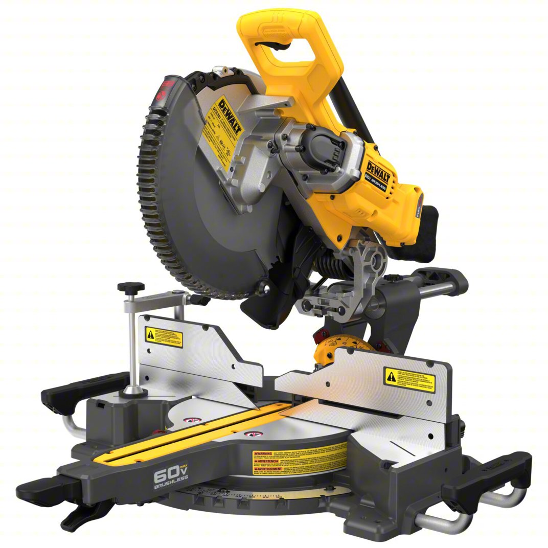 Cordless Miter Saw: 12 in Blade Dia., Sliding, 50° Left to 60° Right - $625