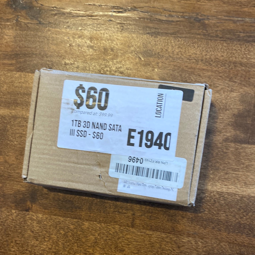 1TB 3D NAND SATA III SSD - $60