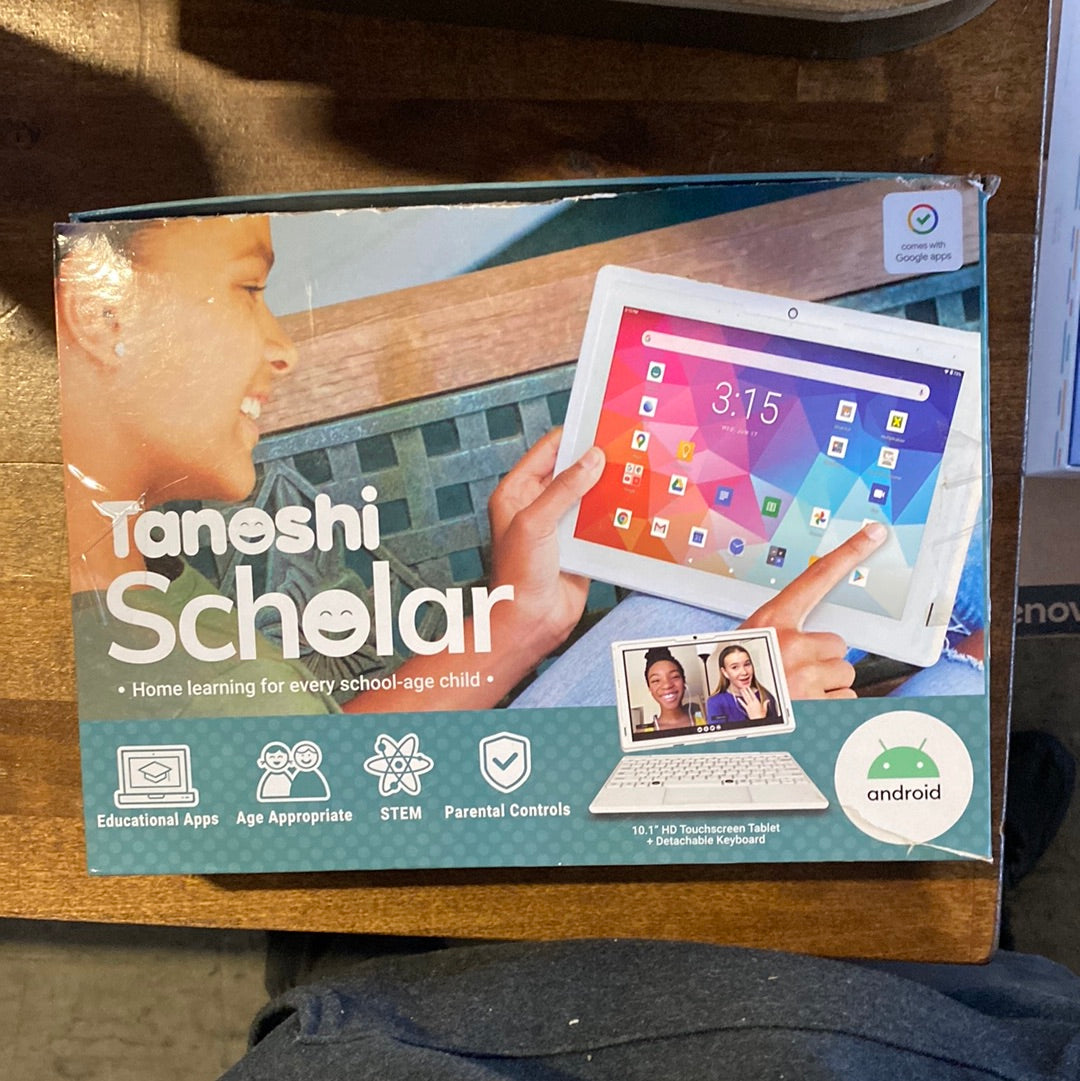 Tanoshi Scholar Kids Computer a Kids Laptop for Ages 6-12, 10.1 HD  Touchscreen Display (Blue)