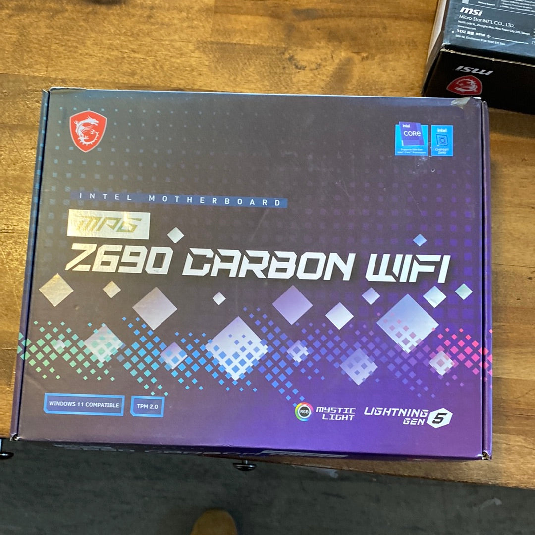 MSI MPG Z690 Carbon WiFi Gaming Motherboard - $230