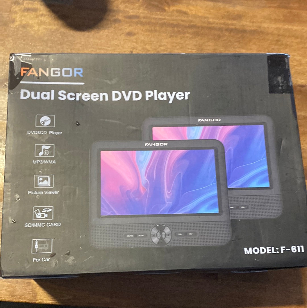 FANGOR 7.5’’ Dual Car DVD Player - $95
