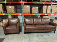 Brown Sofa & Chair Set (Out of Box) - $500