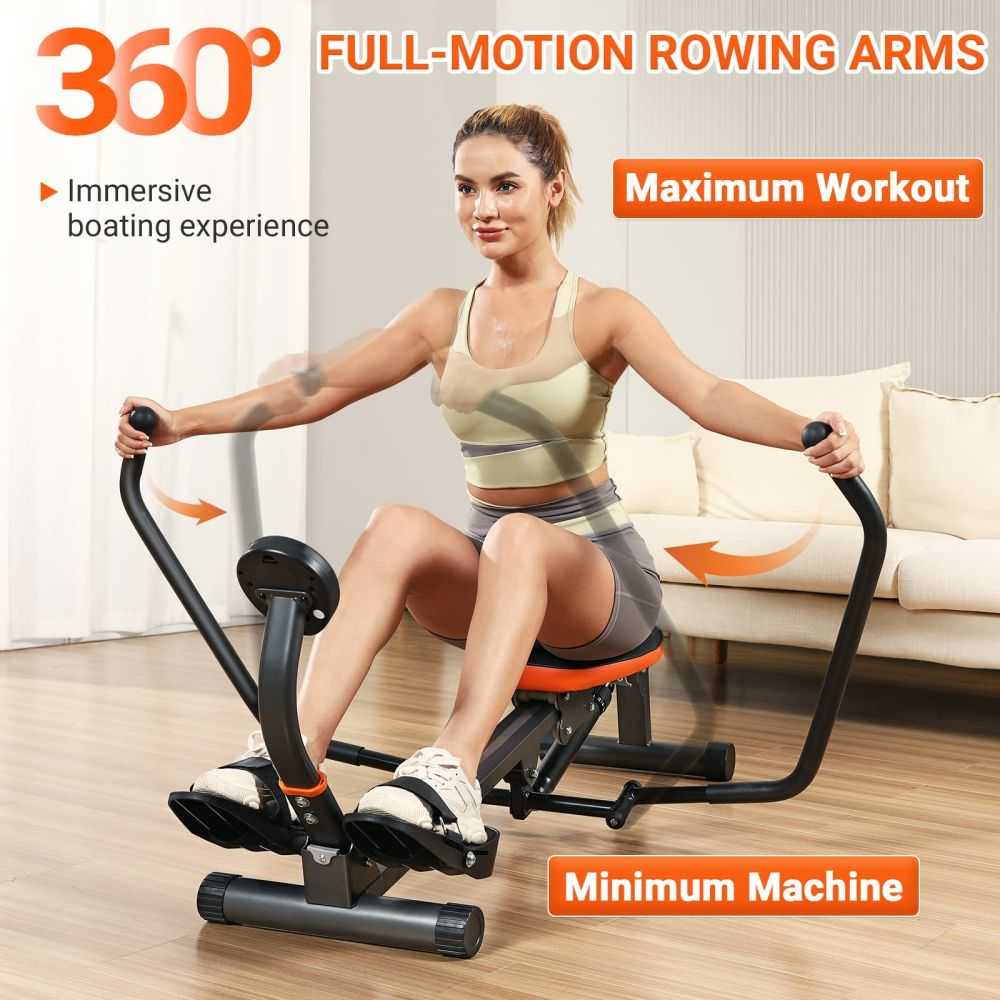 Niceday Full-motion Hydraulic Rowing Machine - $130