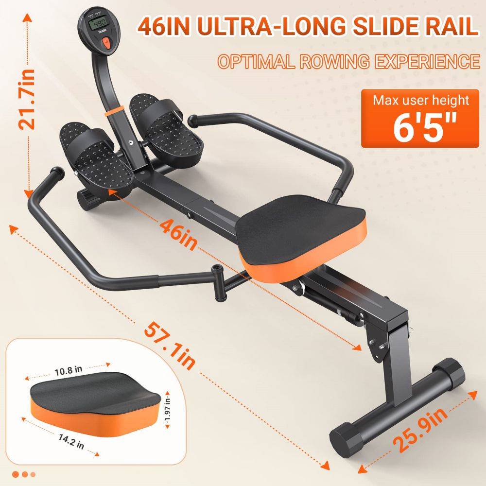 Niceday Full-motion Hydraulic Rowing Machine - $130