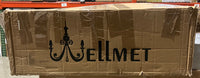 Wellmet 27" 12-Light Crystal Chandelier, 7 Tier Black Ceiling Pendant Light Fixture - $235