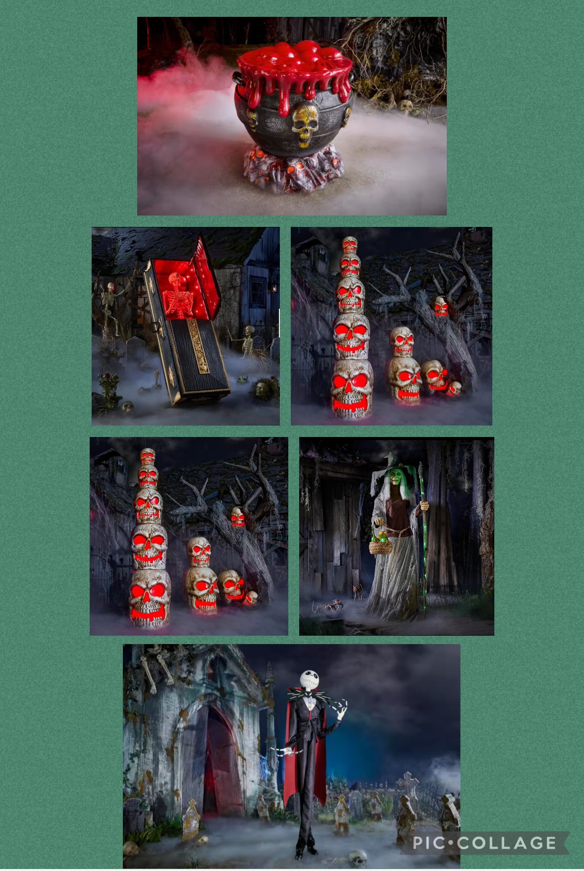 (Entry) 6.5’ Jack Skelly + (2) 8’ skull stacks + 7’ lethal Lily + 6’ C