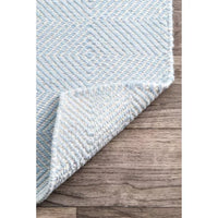 Nuloom Ago Geometric Wool Area Rug, 5’x8’ - $45