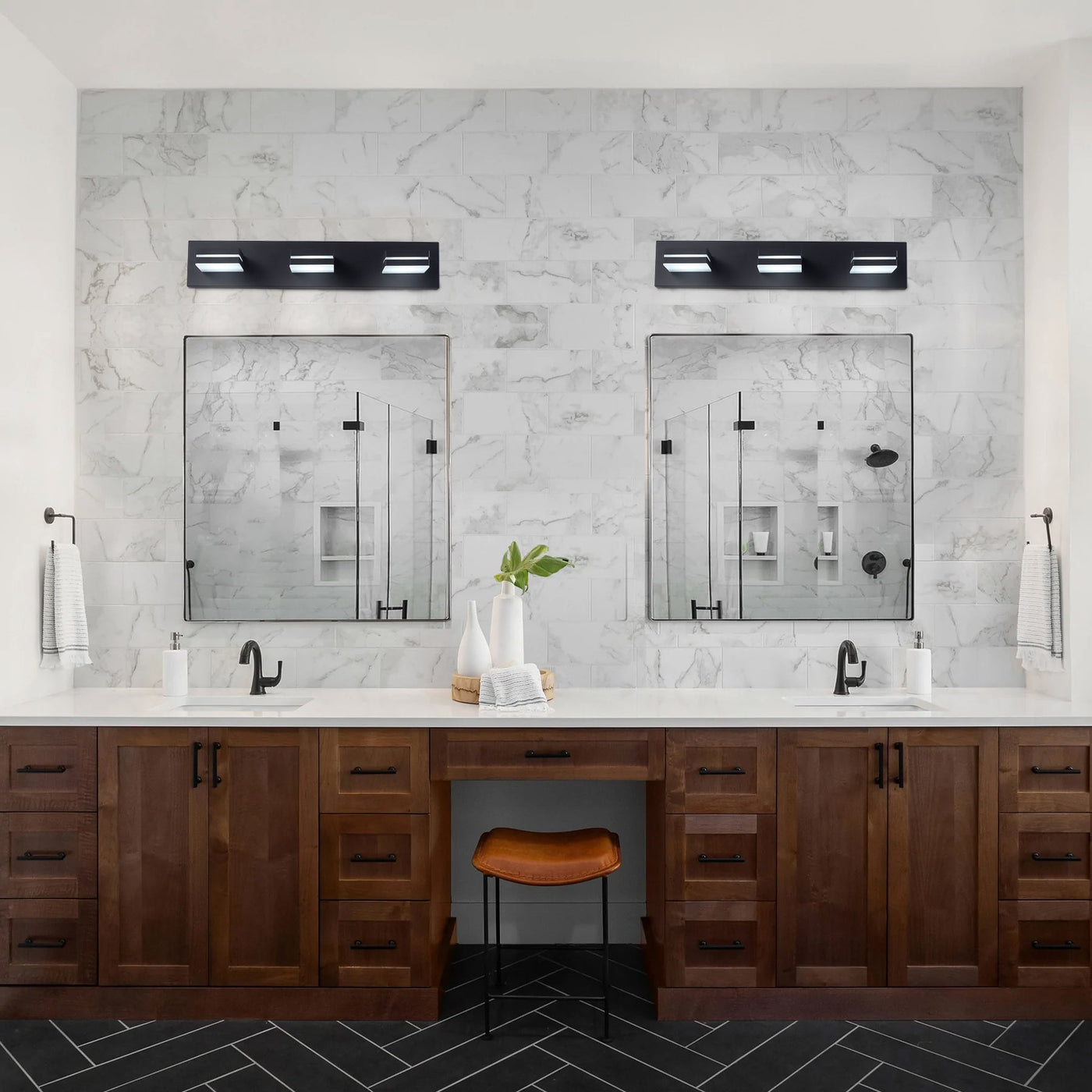 3-Lights Minimalist Energy Saving Wall Sconces LED Vanity Lighting - $30