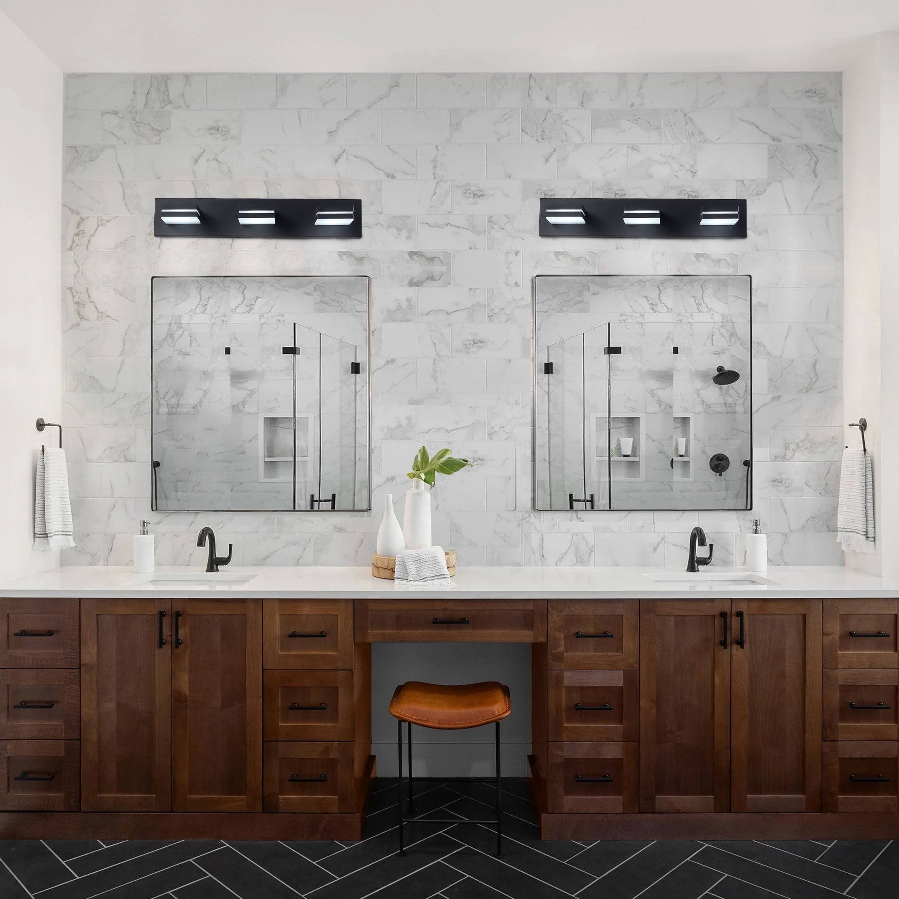 3-Lights Minimalist Energy Saving Wall Sconces LED Vanity Lighting - $30