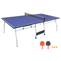 HooKung 8ft Mid-Size Table Tennis Table Foldable & Portable Ping Pong Table Set - $205