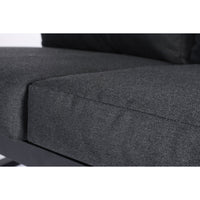 Monaco Contemporary Outdoor Sectional - Slate Grey