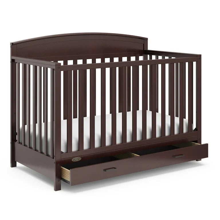Graco Benton 5-in-1 Convertible Crib with Drawer (espresso) - $180