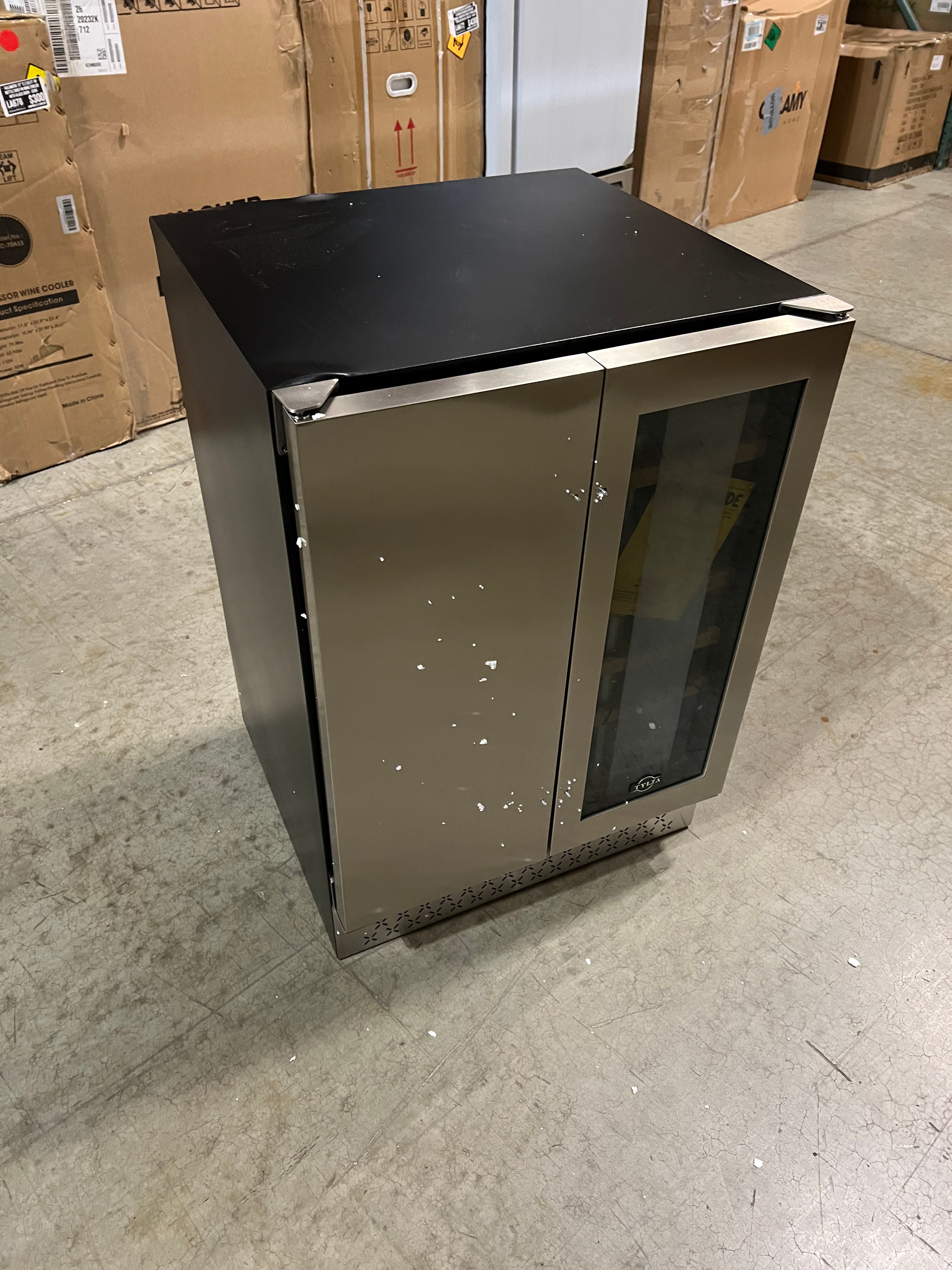 24" Undercounter French Door Wine and Beverage Fridges (OUT OF BOX & DENTED) - $400