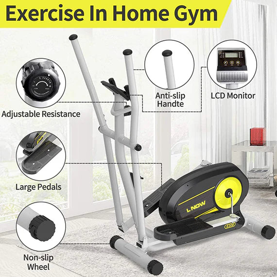 Magnetic Elliptical Machine W/ Device Holder & LCD Display - $150