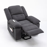 Massage Recliner Power Lift Chair Adjustable Massage and Heating Function - Gray - $415