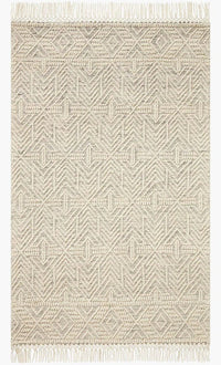 Loloi II Noelle NOE-01 IVORY / BLACK Closeout Area Rug 5x8  - $320