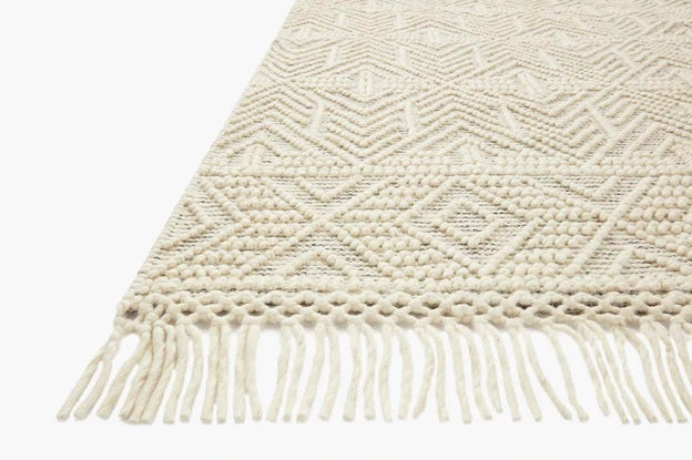 Loloi II Noelle NOE-01 IVORY / BLACK Closeout Area Rug 5x8  - $320