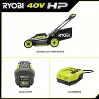 (***SLIGHTLY USED***) RYOBI RY401180VNM 40V HP Brushless 20in. Cordless Self-Propelled Mower - $215