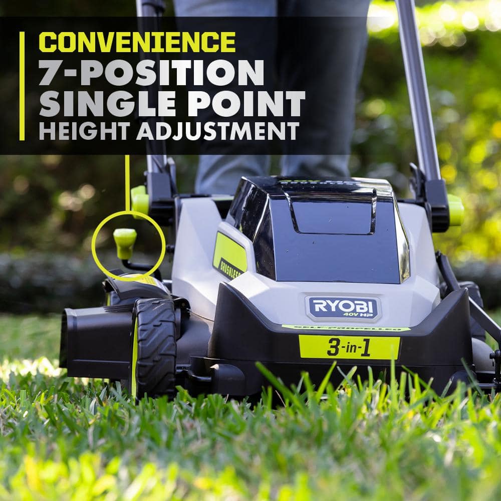 (***SLIGHTLY USED***) RYOBI RY401180VNM 40V HP Brushless 20in. Cordless Self-Propelled Mower - $215