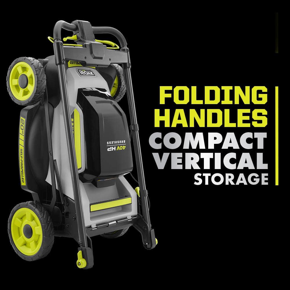 (***SLIGHTLY USED***) RYOBI RY401180VNM 40V HP Brushless 20in. Cordless Self-Propelled Mower - $215