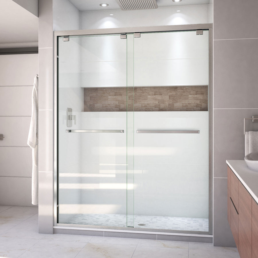DreamLine Encore Bypass 56-60' x 76' Sliding Shower Door in Brushed Nickel - $555