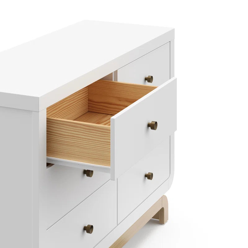 Santorini 5-In-1 Convertible Crib, Santorini 6 Drawer Dresser (DRESSER ONLY) - $300