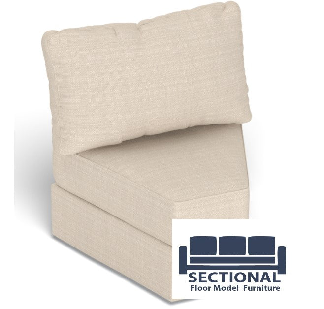 Cover Seat, Wedge Seashell Solid Polylinen Floor Model · DISCOUNT BROS