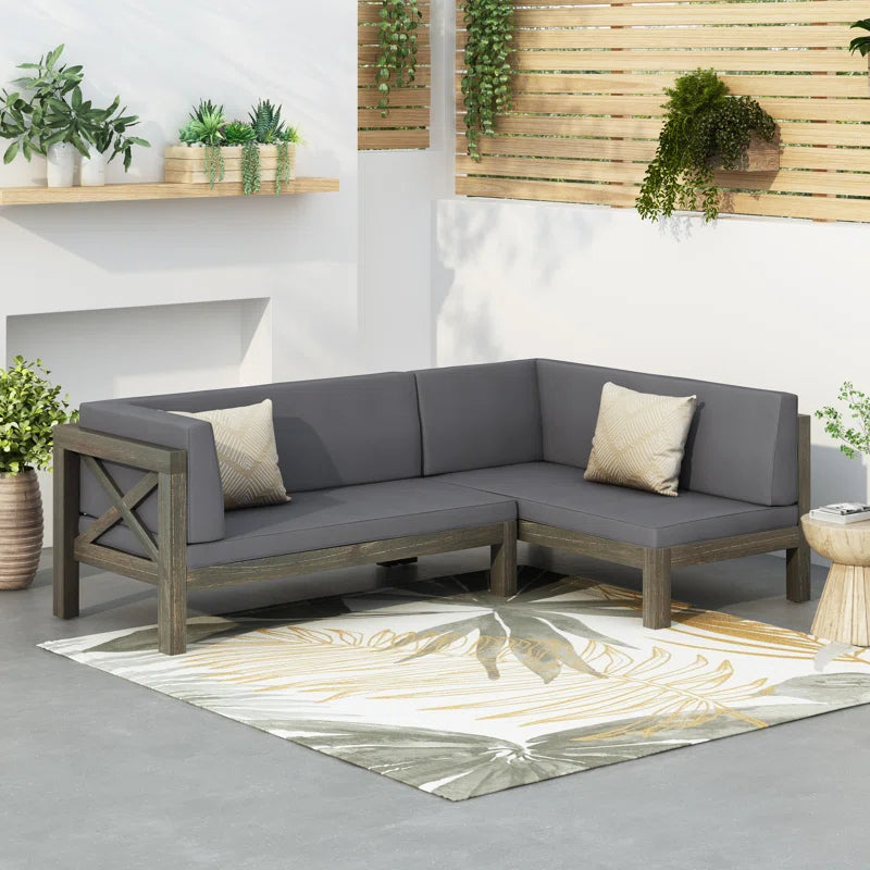 Patio sectional with cushions new arrivals